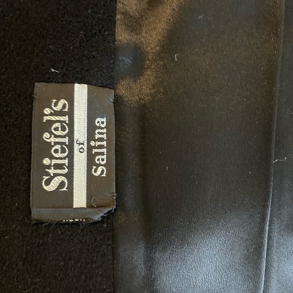 Rothmoor Vintage Black Cashmere Coat with Brown Mink Collar Size S/M - Picture 11 of 15